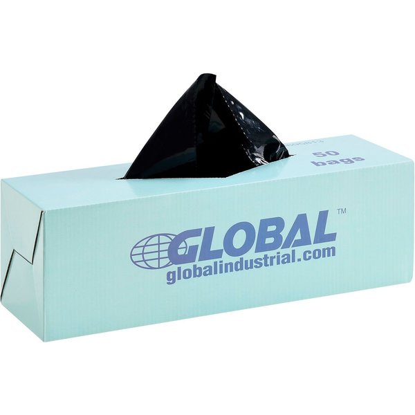 Global Industrial Trash Bags, Black, 50 PK 695813